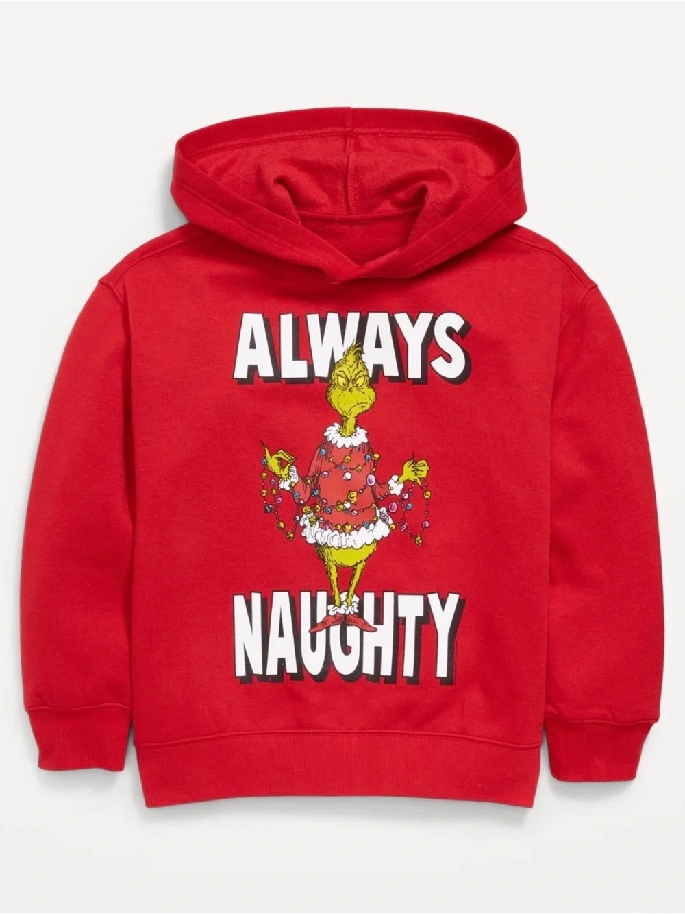 The Grinch Kids’ Sweatshirt Holiday Hoodie Size 8